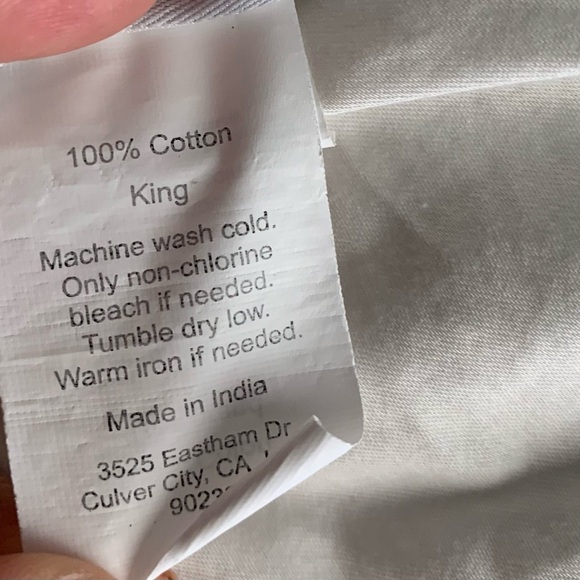 $220 PARACHUTE 100% Cotton KING/CAL Duvet Cover + 2 Pillow Cases Cream - Picture 16 of 16